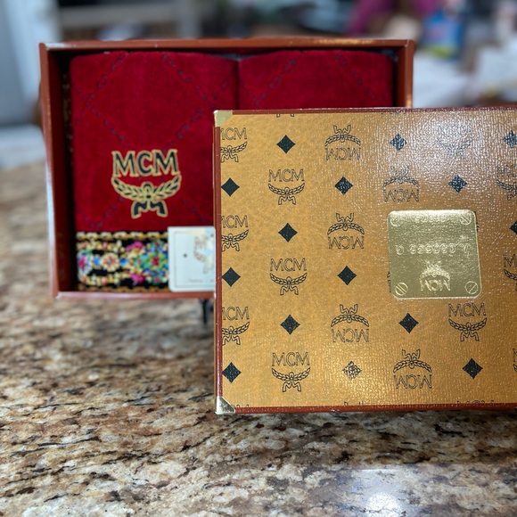 MCM set of two hand towels. NIB - Picture 3 of 9